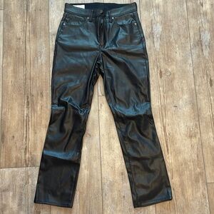 Gap Faux Leather Vintage Slim High Rise
